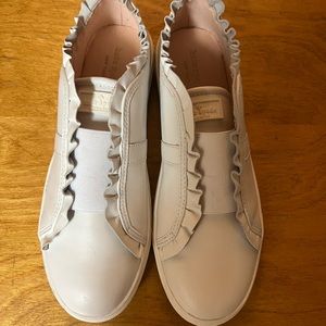Kate Spade ruffle sneakers size 7.5